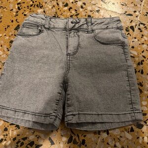 Calvin Klein Girls Grey Denim-Style Shorts